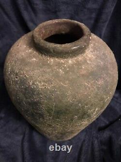 Rare Japanese 12th Century Sueki Tsubo Jar 10 High 8.8 Lbs