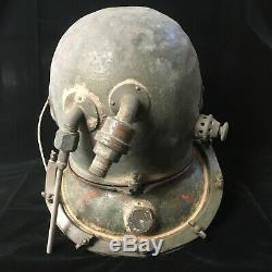 Rare Japanese Antique Diving Helmet TOA Bronze Vintage Deep Sea Scuba SENSUIGU