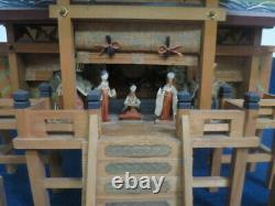 Rare Japanese Tradition Antique Edo Period Bean Palace 1858 With Box