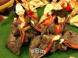 Rare Lot Of 15 Vtg Antique Japanese Hina Matsuri Dolls & Extras (+ Papers)