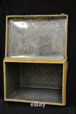 Rare Original Real Vintage 1950's Solid Made Tea Box Wood Crate Japanese Prop