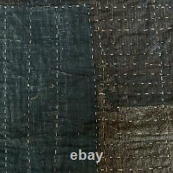 Rare Vintage Indigo Japanese Boro Sashiko Blanket/Rug