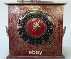 Rare antique wadokei double-foliot japanese clock. With spring and fusee