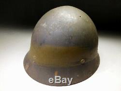 SIGNED Japanese Imperial Army Type 90 Original Combat Helmet WW2 WWII Antique