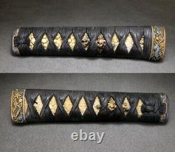 SUPERB Kinko FUCHI/KASHIRA TSUKA Sword handle Japanese Original Edo Antique