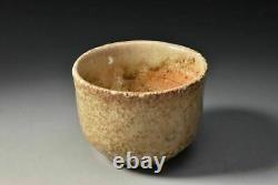 Sadamitsu Sugimoto Shigaraki Ware Natural Glaze Gui Cup Antique Japanese Pottery
