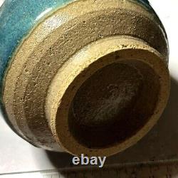Shigaraki Ware Vase Era Unknown height 9.6inch Japanese Antique