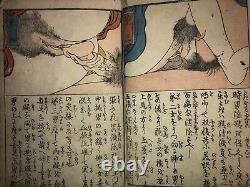 Shunga book from the Edo period. Wonderful expression of female genitals