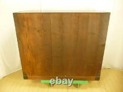 Tansu japanese antique chest box wooden drawers yonezawa 97×115×42cm