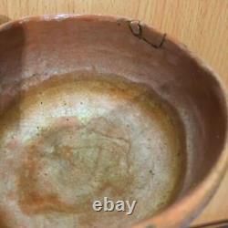 Tea ceremony Antiques A Very Old Red Cup Came Out Of Warehouse. Matcha Tea Bowl. T