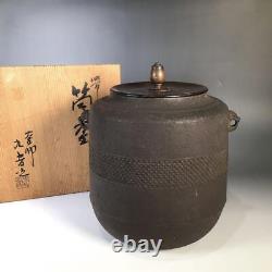Teapot kettle Chagama Tea Ceremony Cast Iron Japanese A45