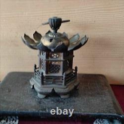 Toro Japanese Bronze Hanging Lantern Antique Japan Size / W5×H6