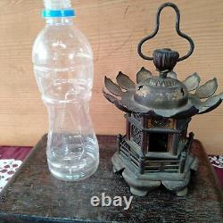 Toro Japanese Bronze Hanging Lantern Antique Japan Size / W5×H6