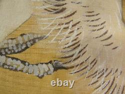 UK519 KAKEJIKU Bird Animal Hanging Scroll Japanese Art painting Nihonga Picture