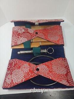 Vintage Antique Bonsai Pruning Trimming Tool Kit Set Made in Japan With Red Case