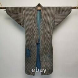 Vintage Japanese Kimono Boro Noragi Cotton Antique Indigo Blue Aizen Patchwork