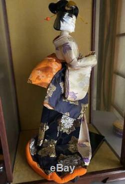 Vintage japanese doll kimono Geisha beautiful Figure antique japan 46.0cm 18.1