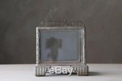 Vintage small Fish tank Japanese Mini Aquarium Terrarium Metal Frame/Glass/Wire