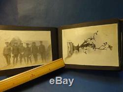 WW2 Japanese Army Photo Album antique imperial picture Book WWII F/S