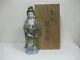 Y0049 Japanese OKIMONO buddhist statue kutani-ware Kannon japan antique god