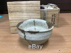 Y0310 CHAWAN Seto Hakutenmoku Kintsugi Japanese Tea Ceremony bowl pottery Japan