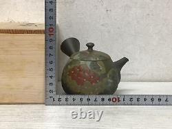 Y1201 KYUSU Tokoname-ware teapot signed box Tea Ceremony Japan antique Japanese