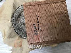 Y2598 CHAWAN Seto-ware signed box Japan tea ceremony antique pottery vintage