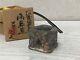 Y2782 OKIMONO Shigaraki-ware Lid Rest signed box Tea Ceremony antique Japan