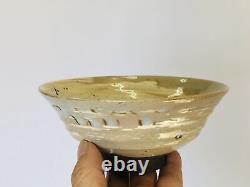 Y5017 CHAWAN Hakeme brush mark bowl Japan antique tea ceremony utensils pottery