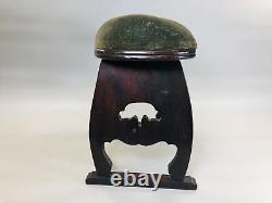 Y5814 KYOSOKU wooden Armrest portable elbow rest comfort Japanese antique stand