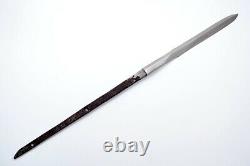 Yari Japanese antique spear Mumei Muromachi era Shirasaya